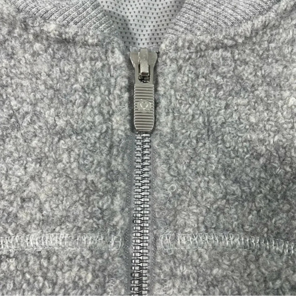 Lululemon Stand Out Sherpa Jacket Grey Size 8 - Picture 6 of 8